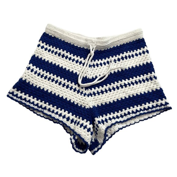 The Upside Haven Malik Crochet Short in Stripe - Picture 1 of 6